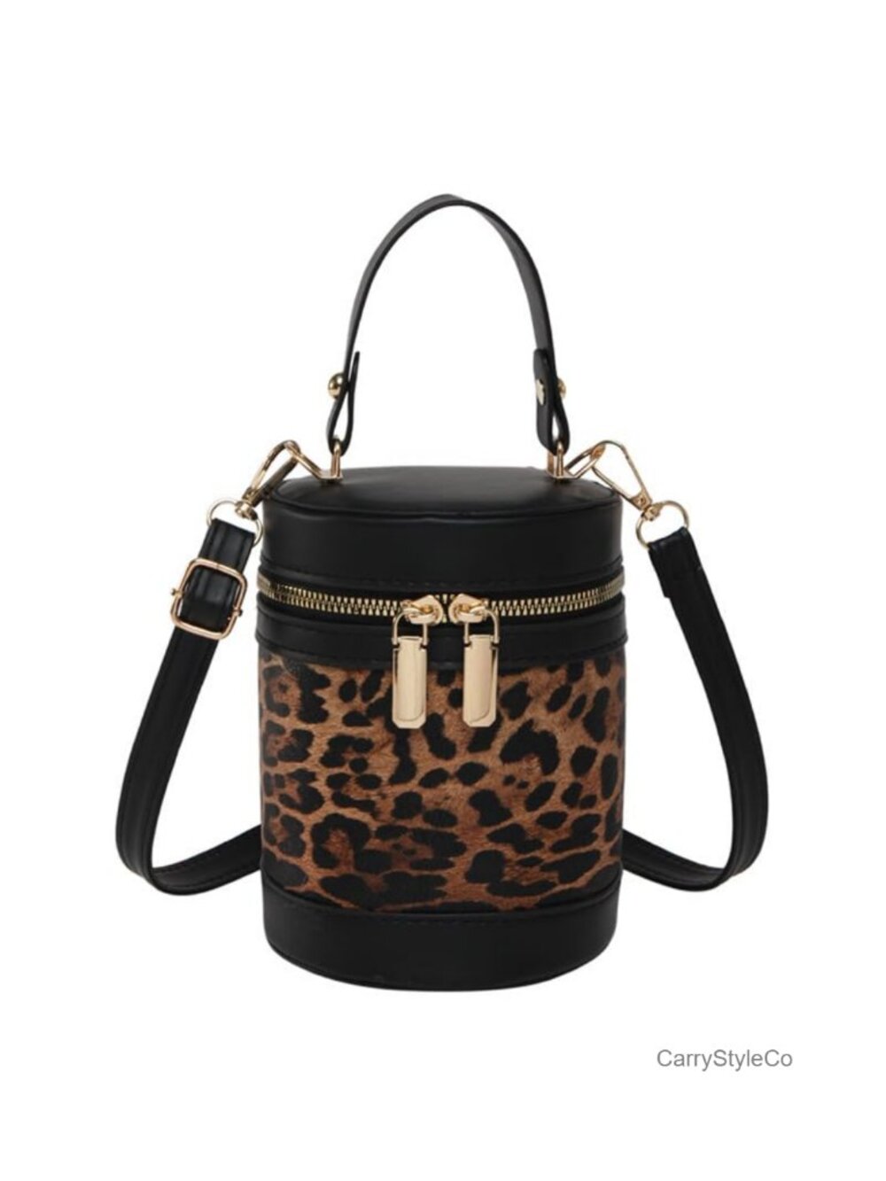 Mini Bucket Crossbody Bag Vegan Leather Women's Handbag Purse